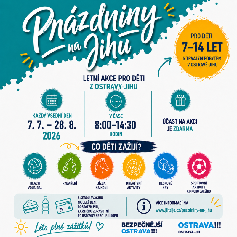 Prázdniny na Jihu 2026
