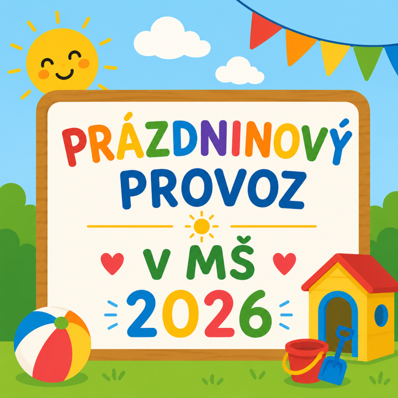 Prázdninový provoz v červenci a srpnu 2026